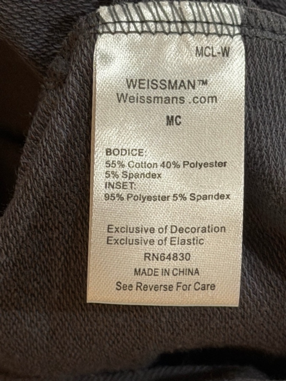 Weissman Gray and White Layered-Look Button Front Top with Diamond Patch - Picture 2 of 4